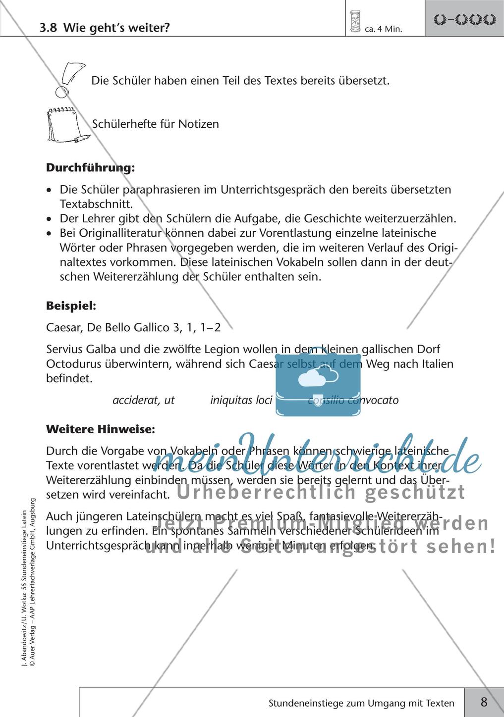 Stundeneinstiege zum Umgang mit Texten Preview 10