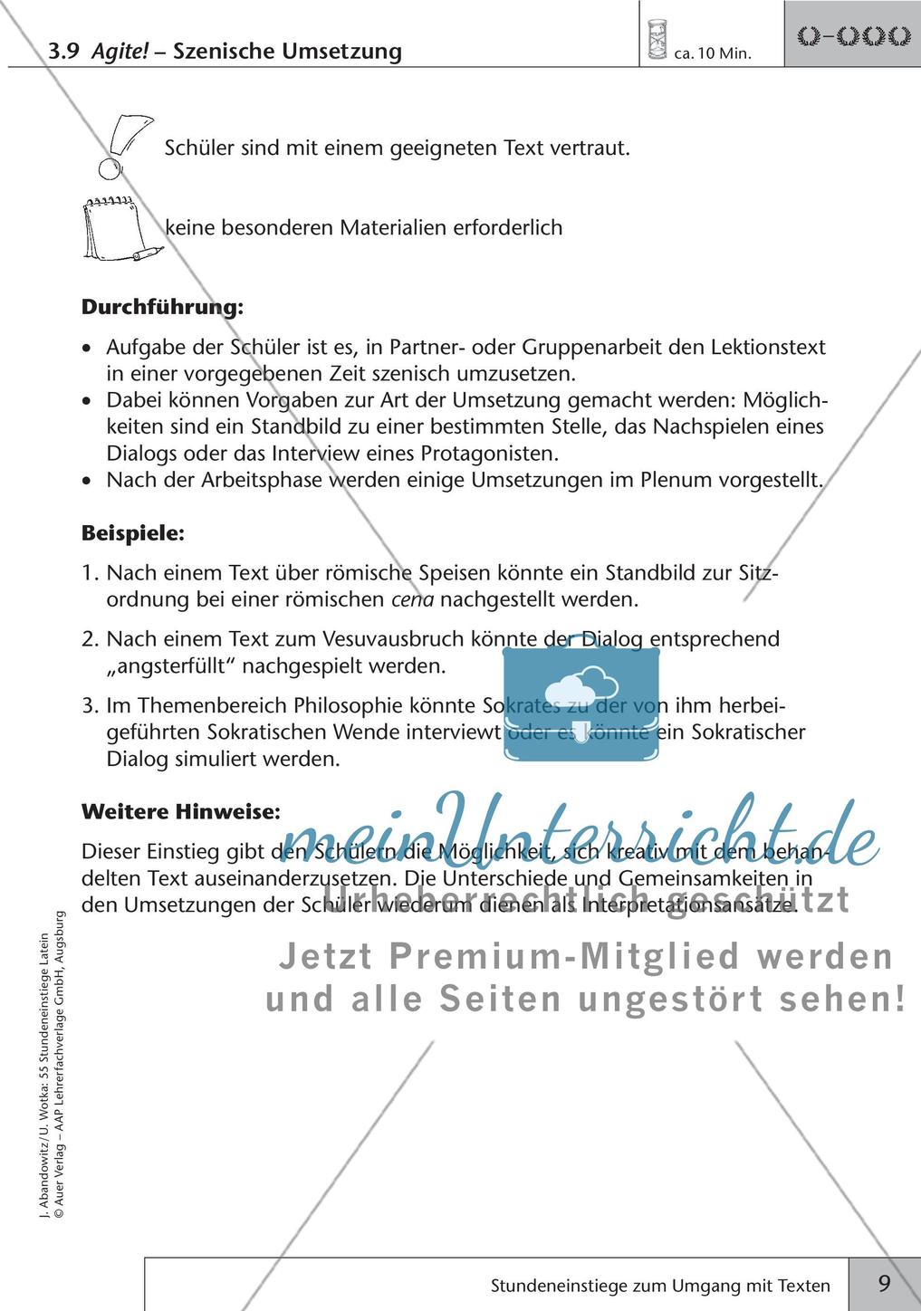 Stundeneinstiege zum Umgang mit Texten Preview 11