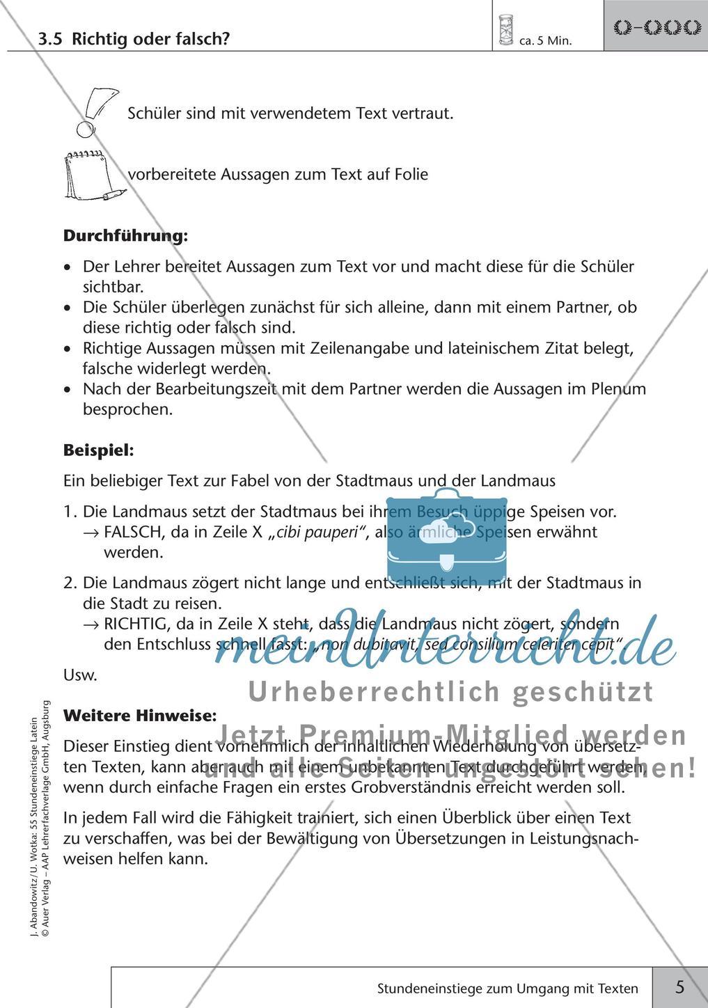 Stundeneinstiege zum Umgang mit Texten Preview 7