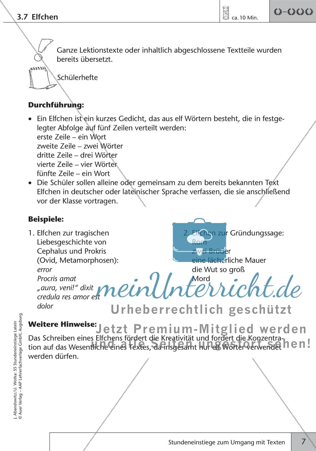 Stundeneinstiege zum Umgang mit Texten Preview 9