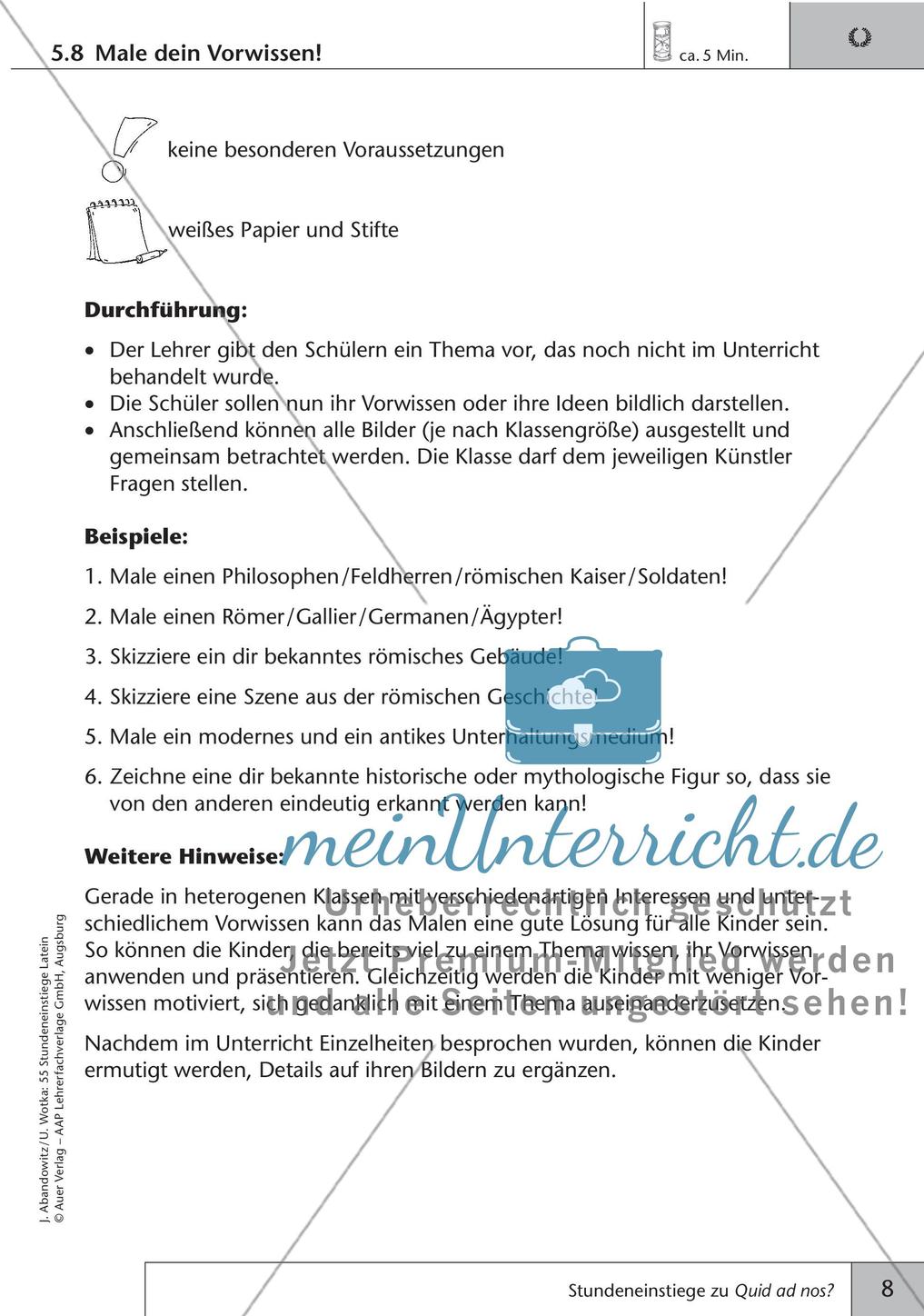 Stundeneinstiege zu Quid ad nos? Preview 10