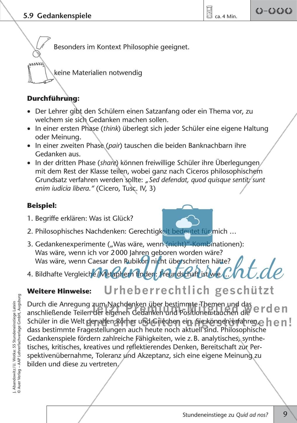 Stundeneinstiege zu Quid ad nos? Preview 11