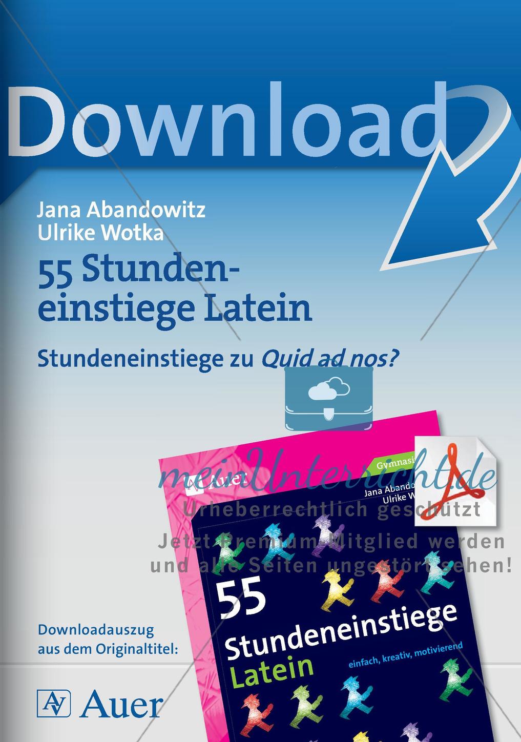 Stundeneinstiege zu Quid ad nos? Preview 1