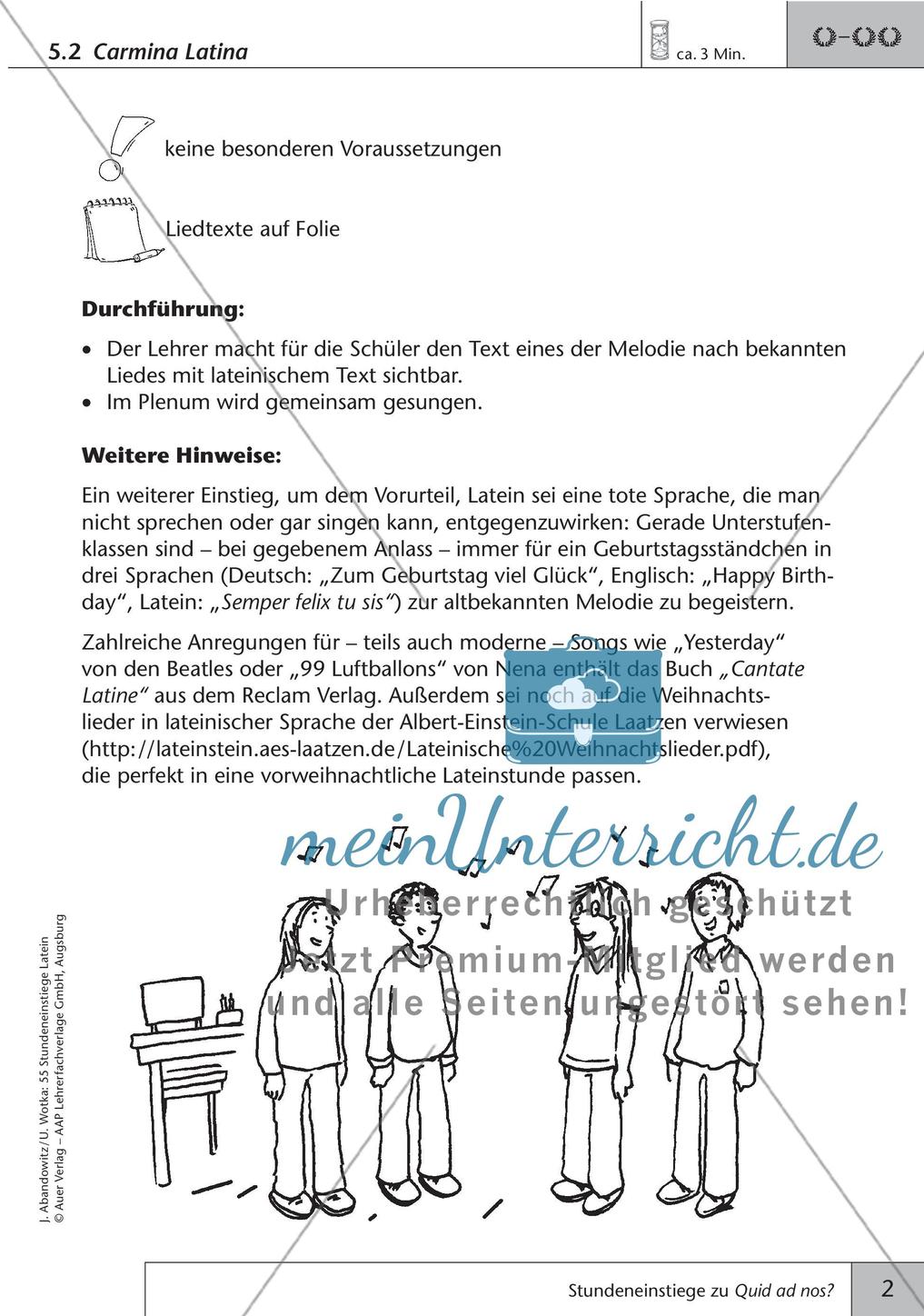 Stundeneinstiege zu Quid ad nos? Preview 4