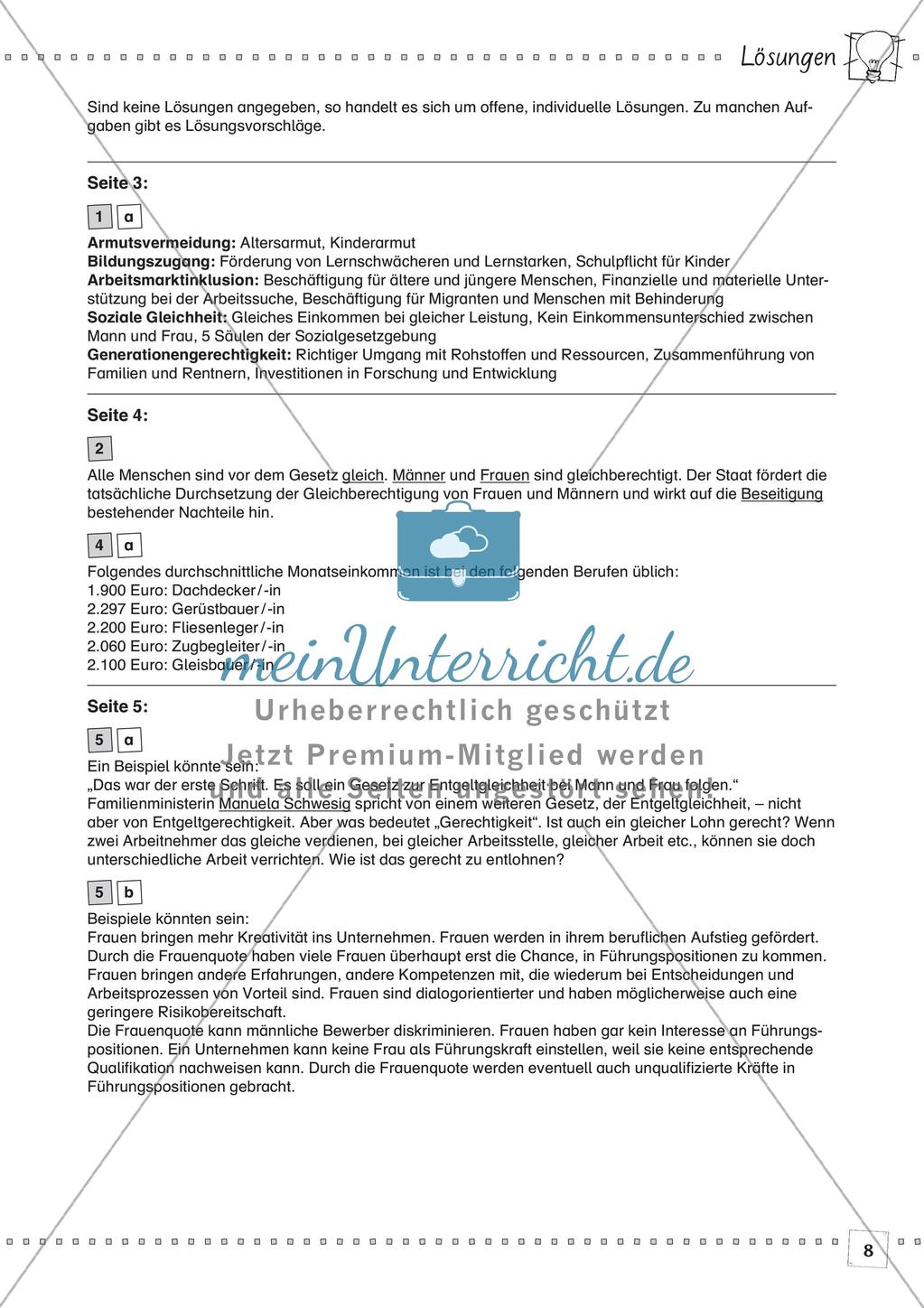 Politik kooperativ - Sozialstaat Deutschland: Faires Einkommen Preview 10