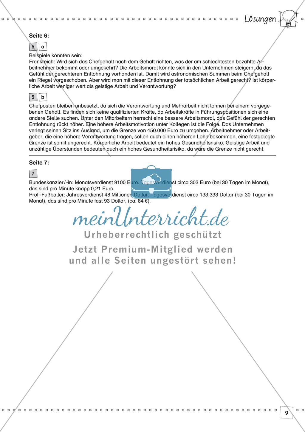 Politik kooperativ - Sozialstaat Deutschland: Faires Einkommen Preview 11