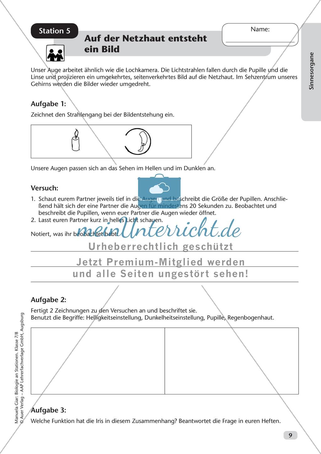 Stationsarbeit zum Thema