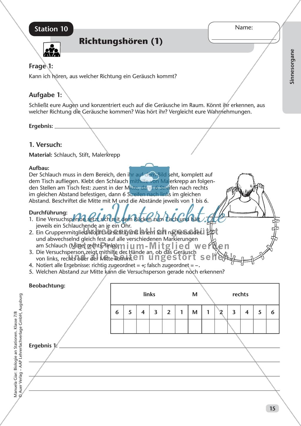 Stationsarbeit zum Thema