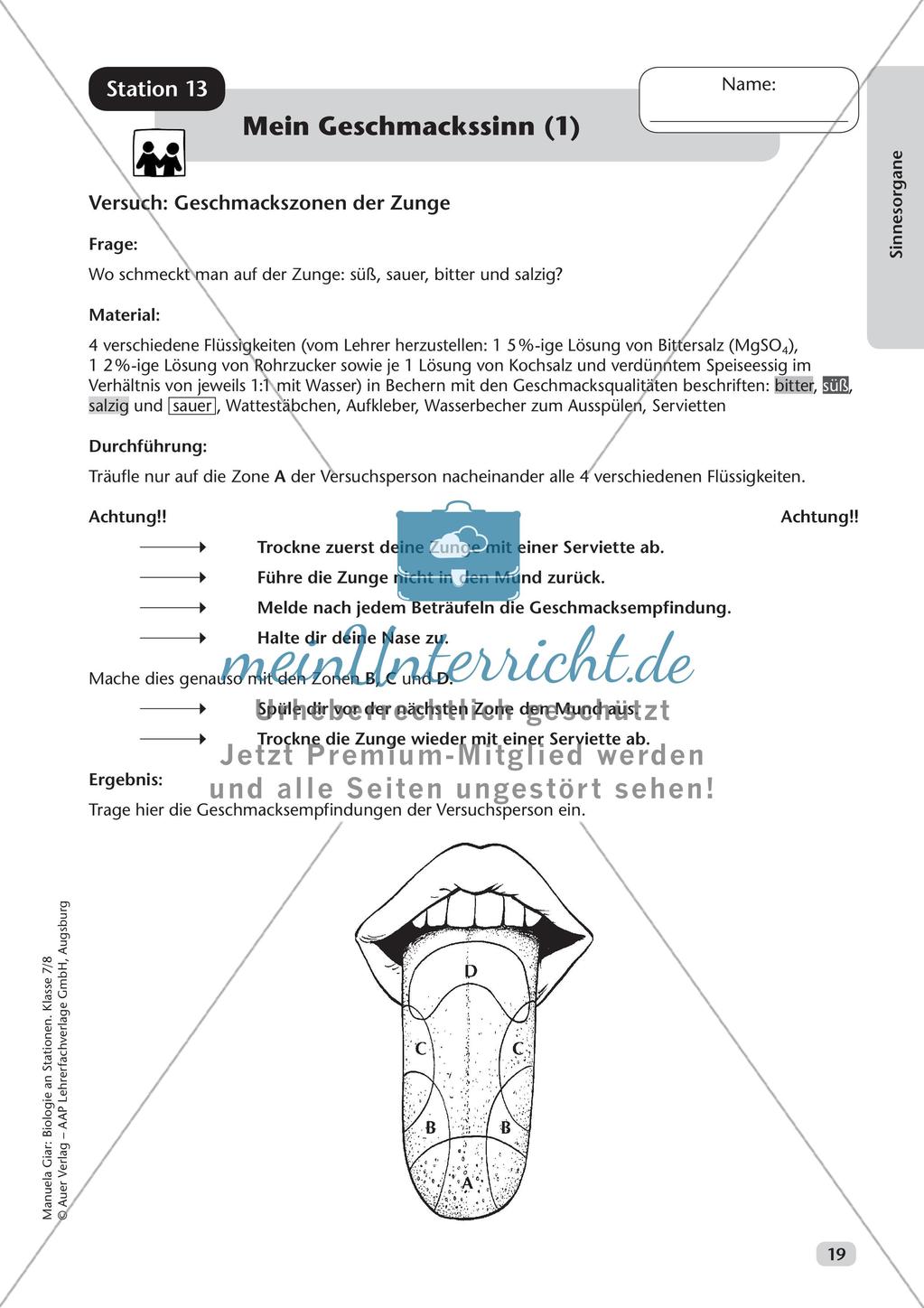 Stationsarbeit zum Thema