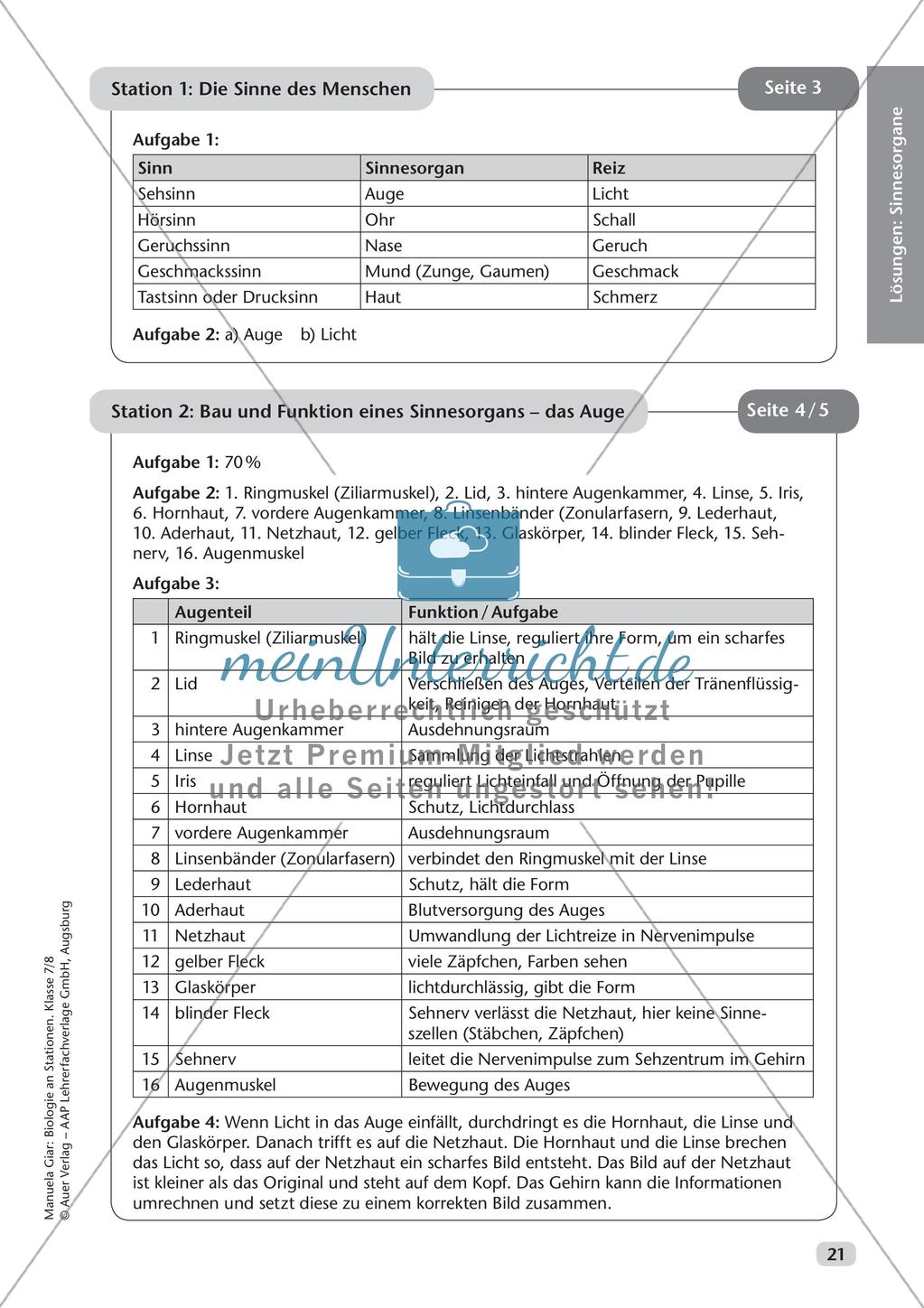 Stationsarbeit zum Thema