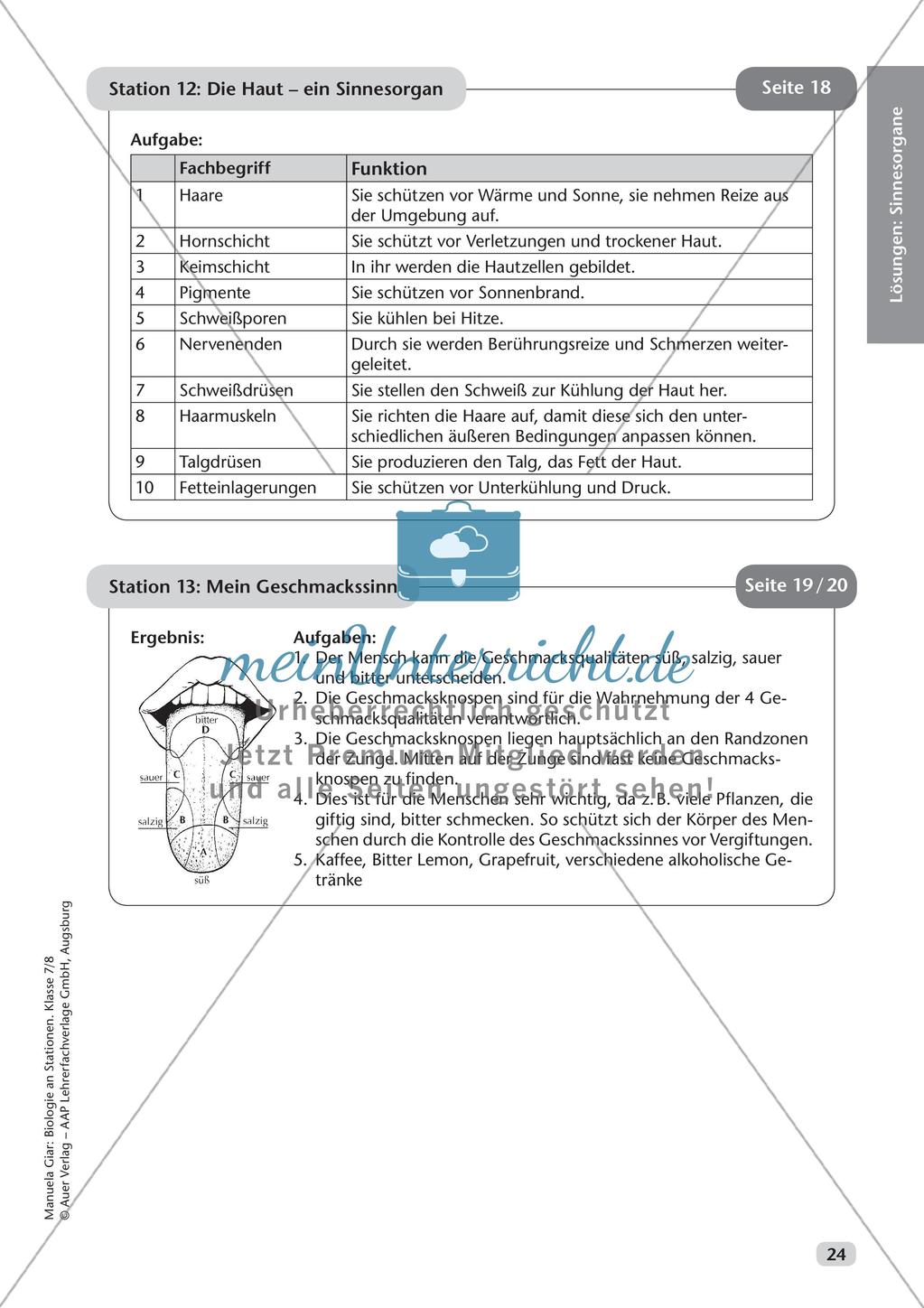 Stationsarbeit zum Thema