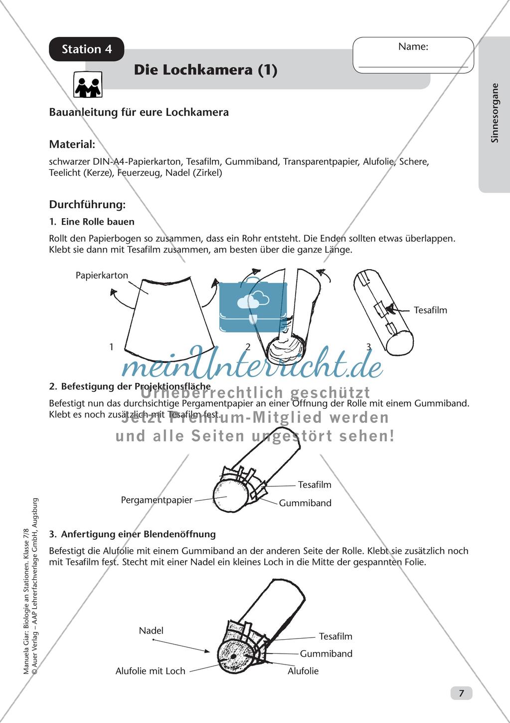 Stationsarbeit zum Thema