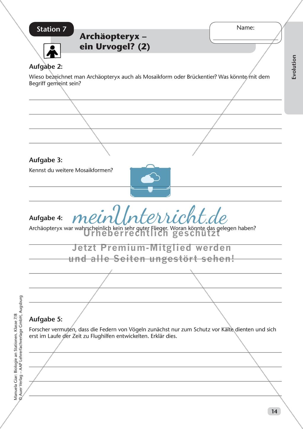 Stationsarbeit zum Thema