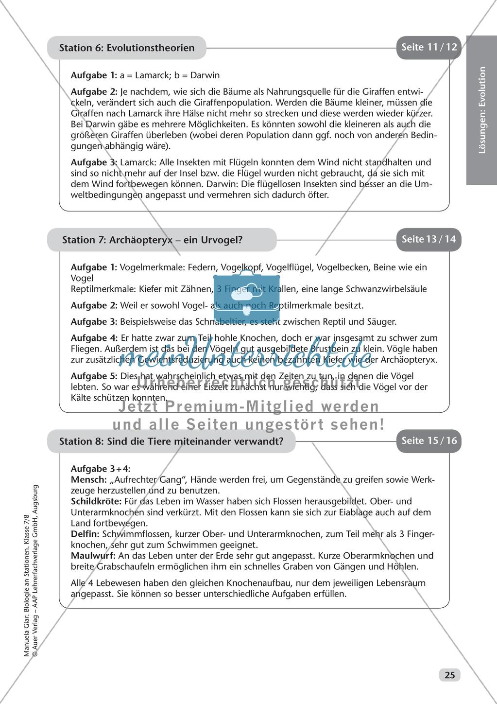 Stationsarbeit zum Thema