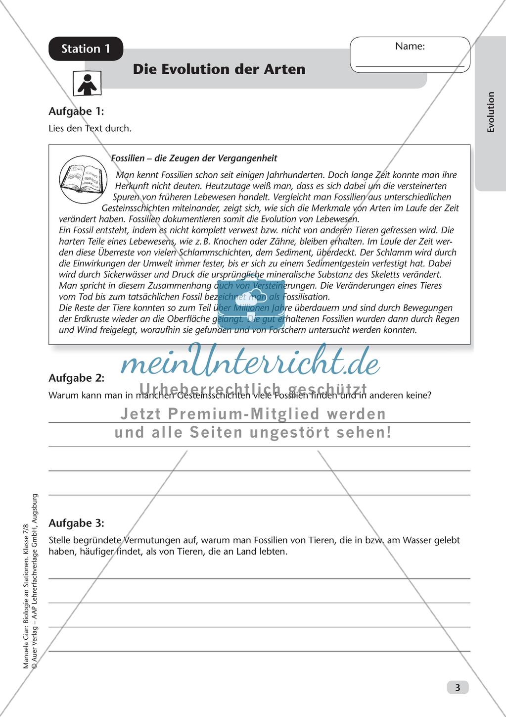 Stationsarbeit zum Thema