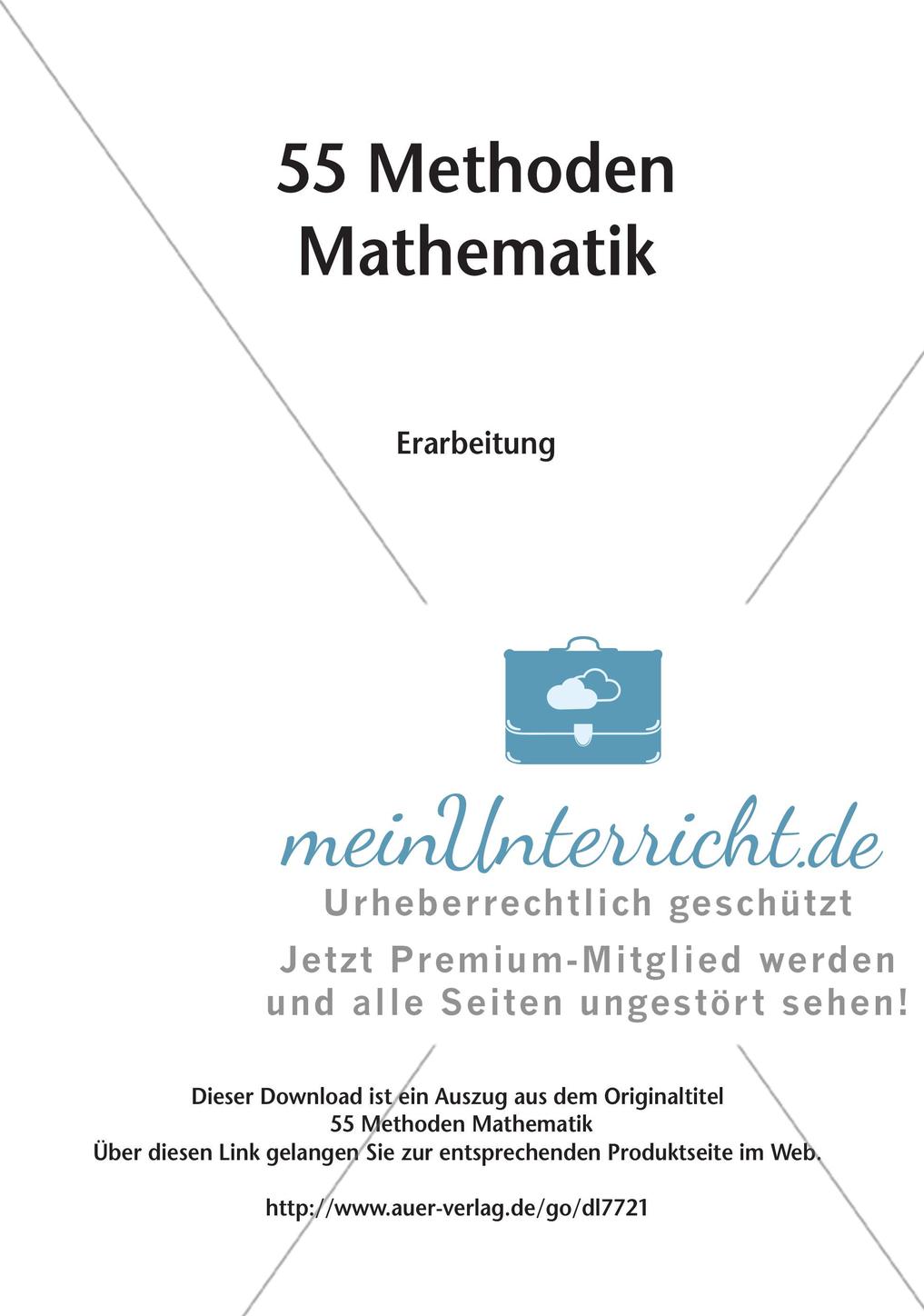 Methoden Mathematik: Erarbeitung Preview 2