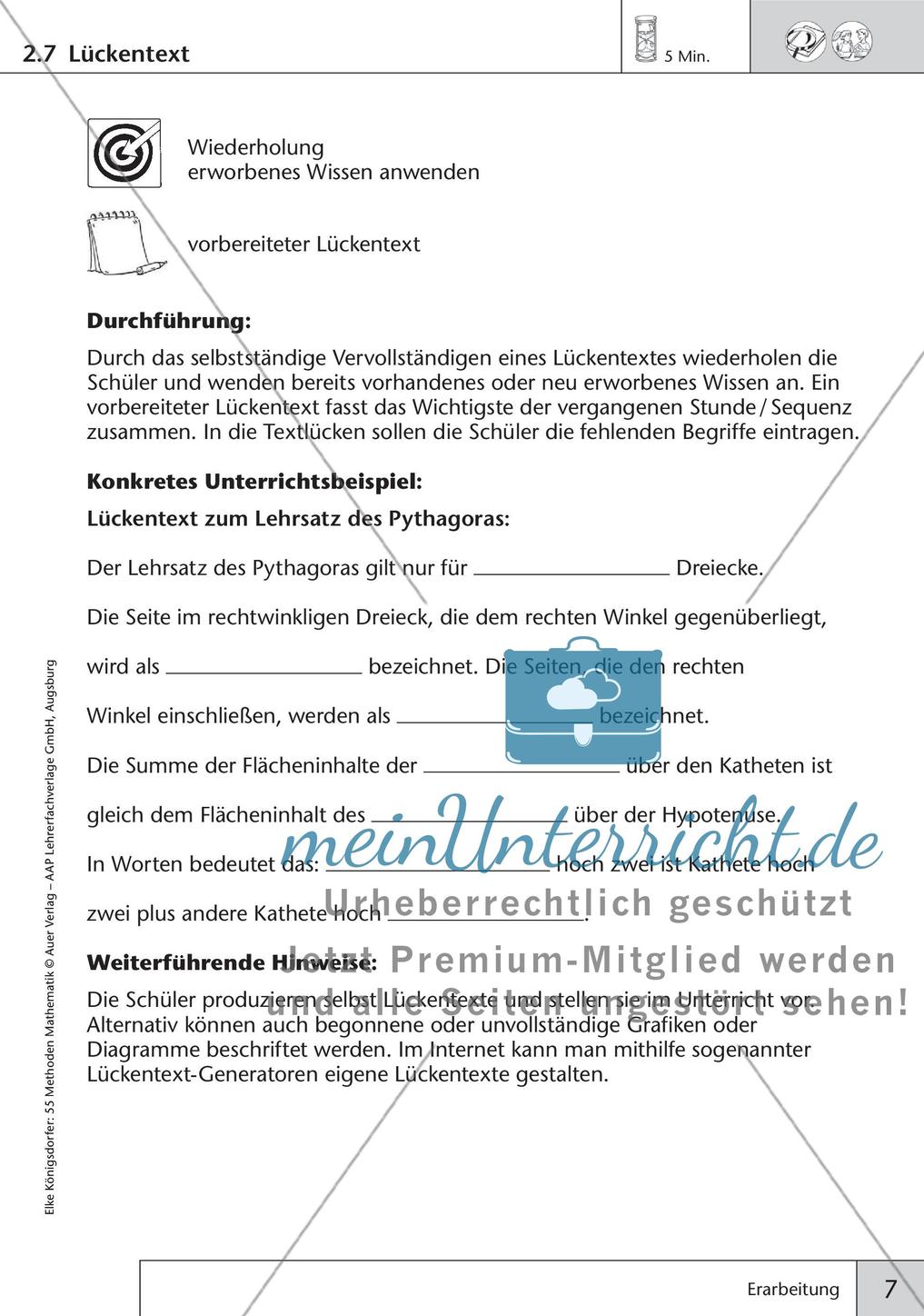 Methoden Mathematik: Erarbeitung Preview 9