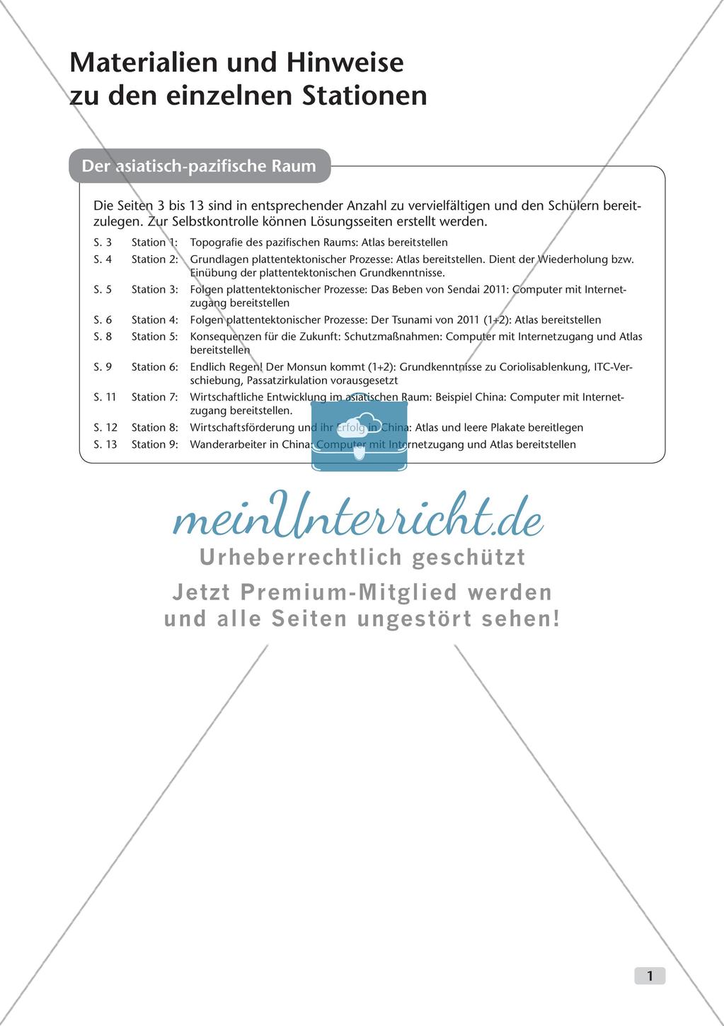 Erdkunde an Stationen: Der asiatisch-pazifische Raum Preview 3