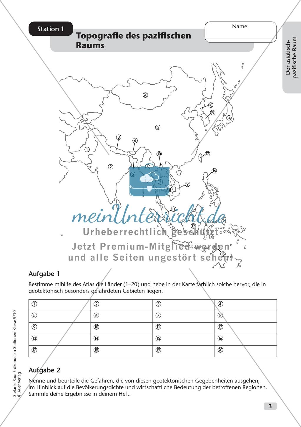 Erdkunde an Stationen: Der asiatisch-pazifische Raum Preview 5