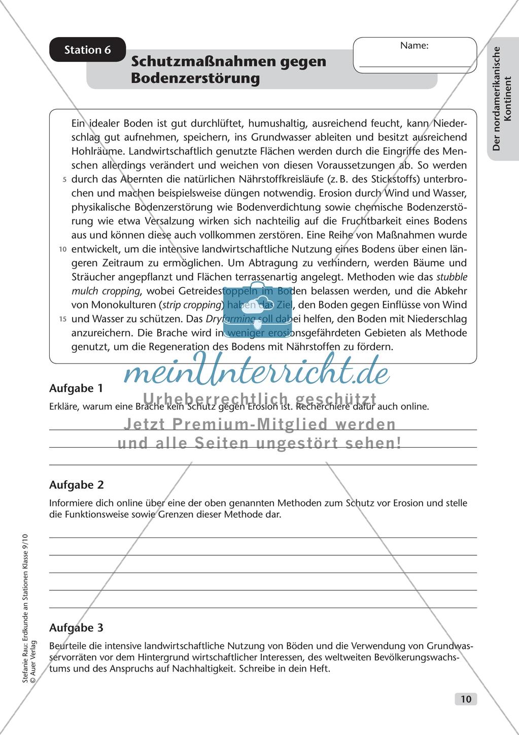 Erdkunde an Stationen: Der nordamerikanische Kontinent Preview 12