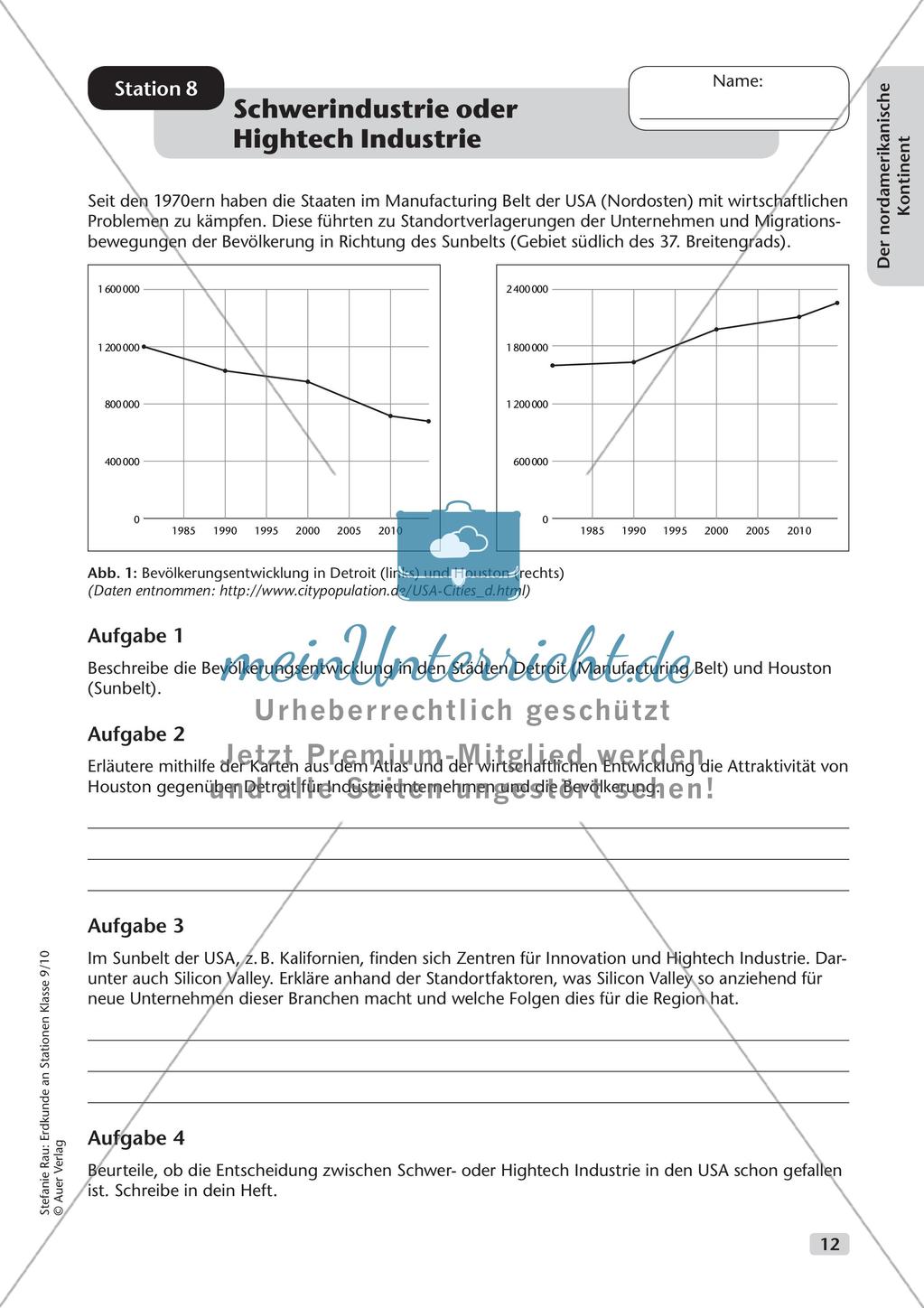 Erdkunde an Stationen: Der nordamerikanische Kontinent Preview 14