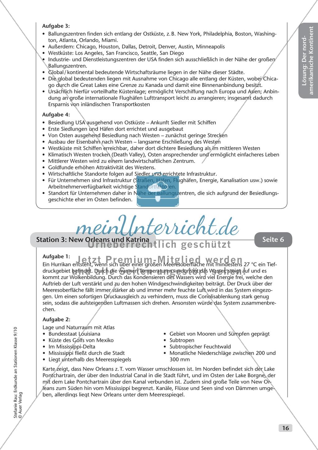 Erdkunde an Stationen: Der nordamerikanische Kontinent Preview 18
