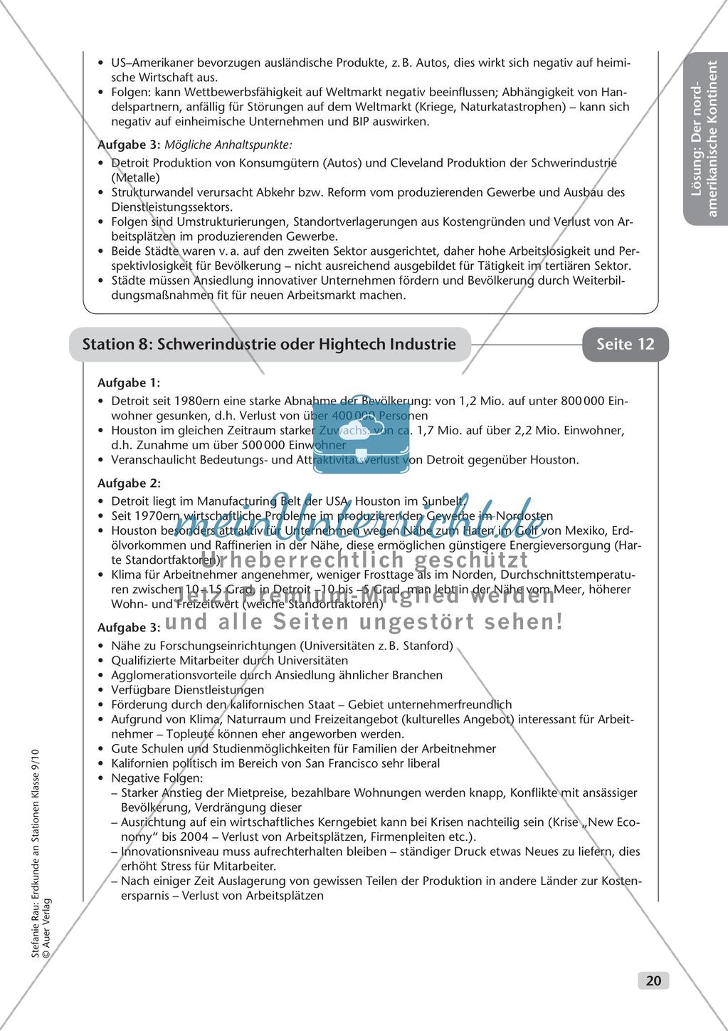 Erdkunde an Stationen: Der nordamerikanische Kontinent Preview 22