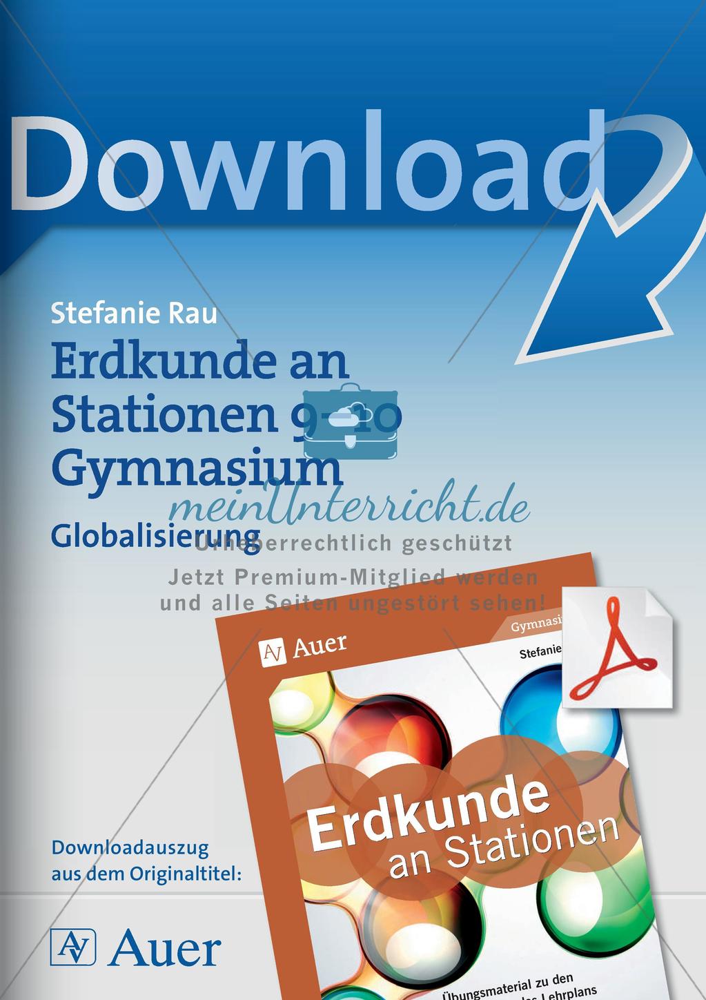 Erdkunde an Stationen: Globalisierung Preview 1