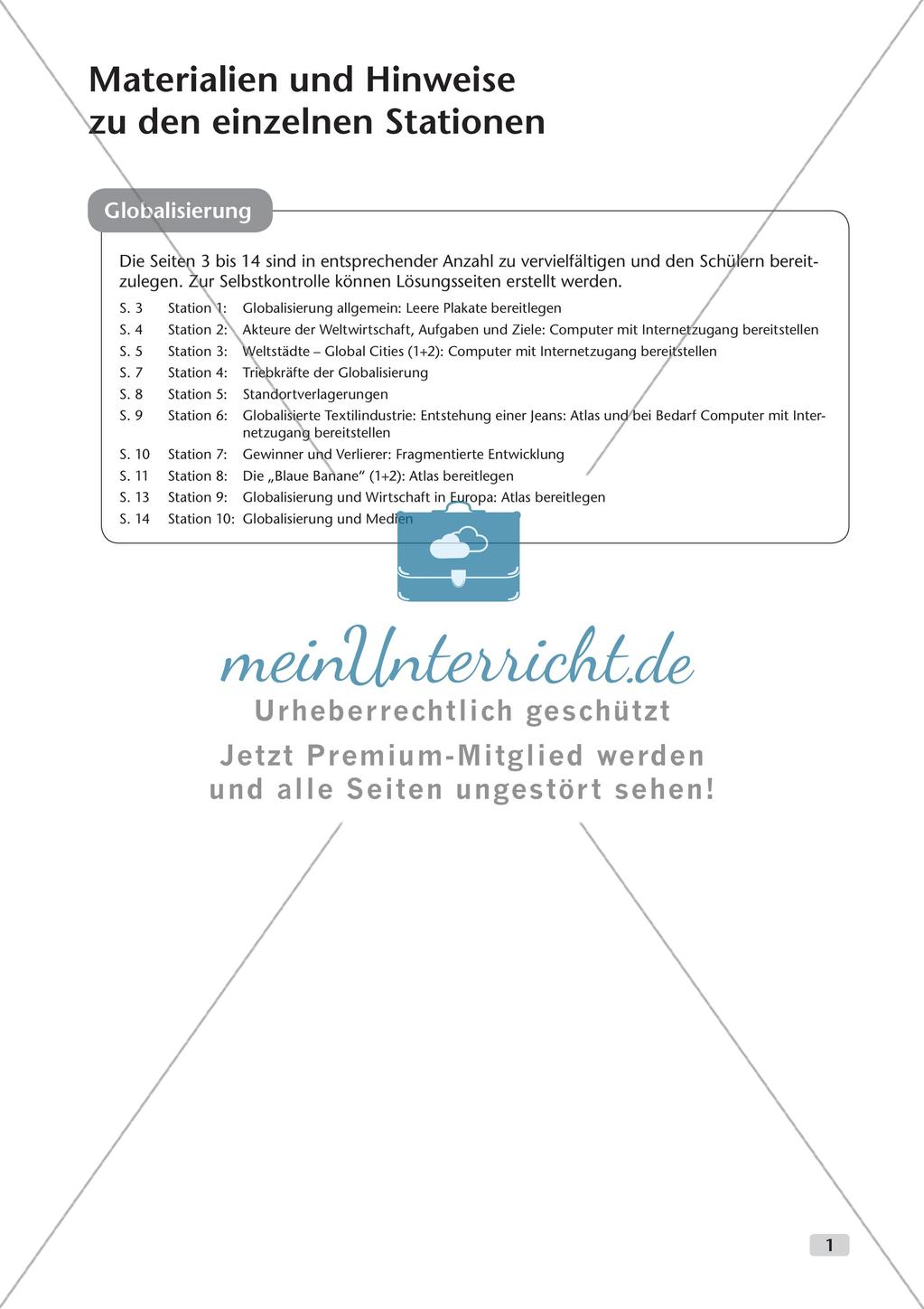 Erdkunde an Stationen: Globalisierung Preview 3