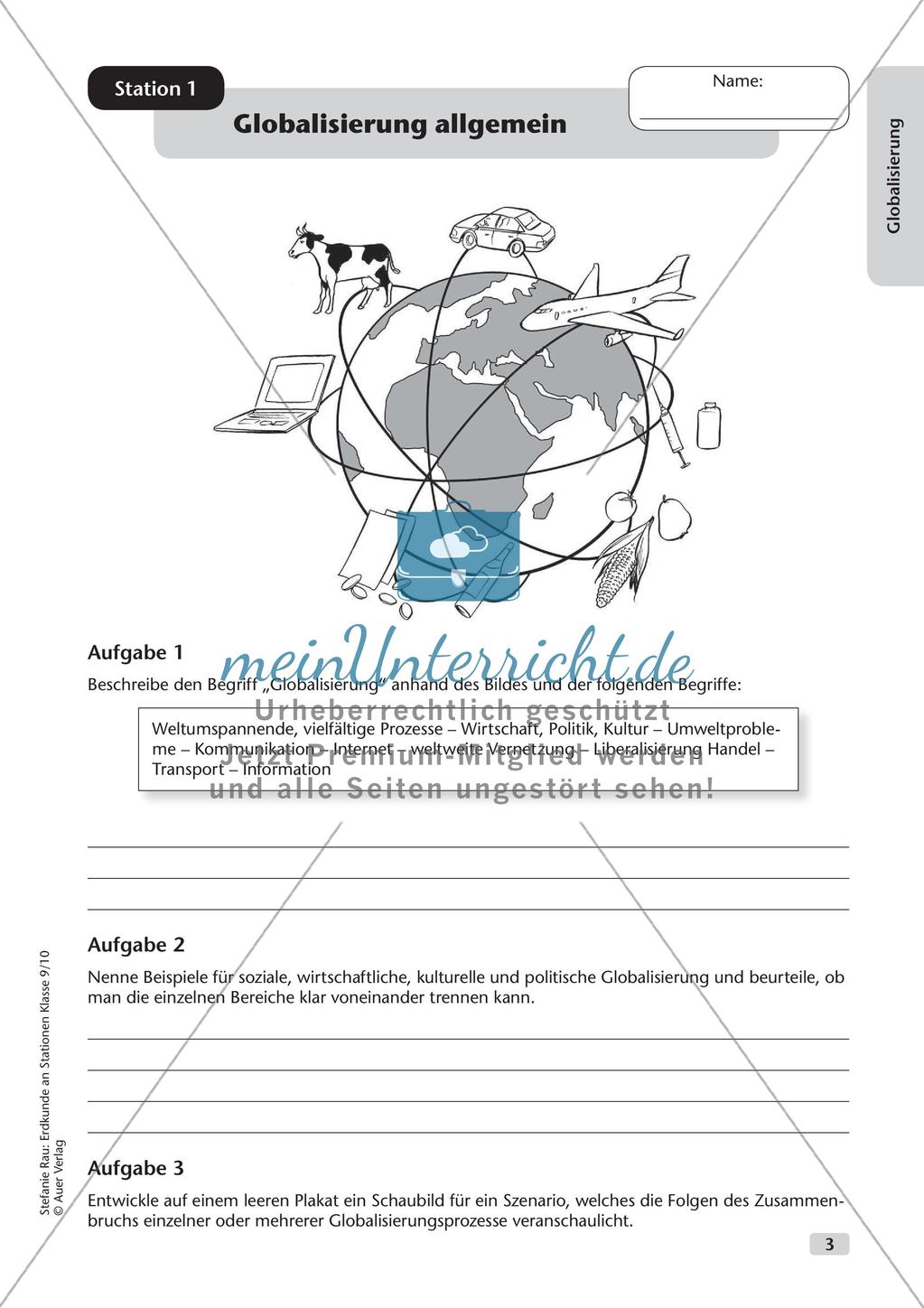 Erdkunde an Stationen: Globalisierung Preview 5