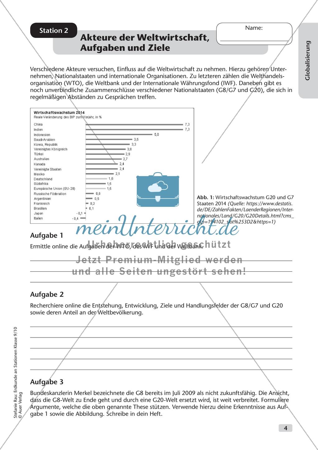Erdkunde an Stationen: Globalisierung Preview 6