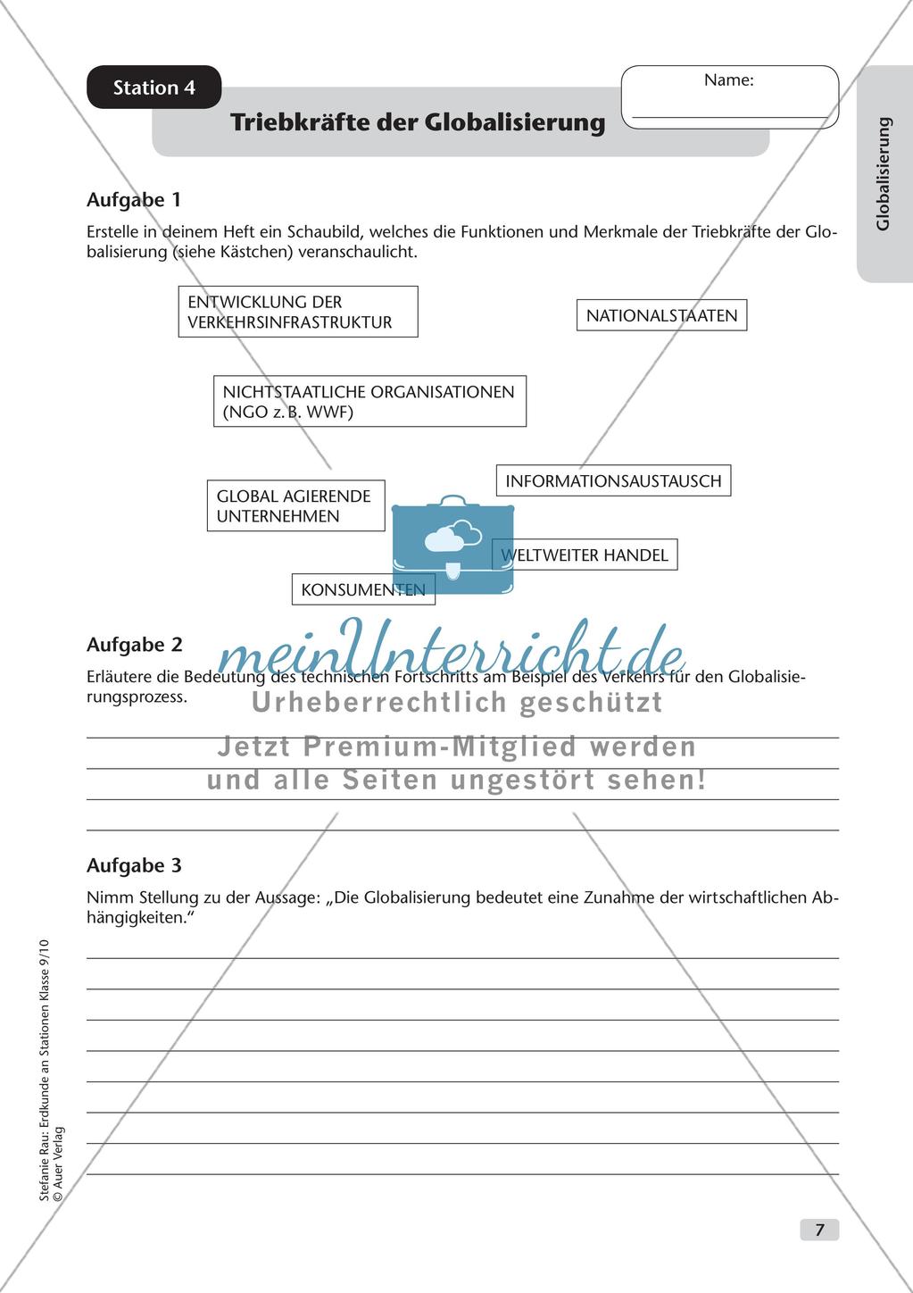 Erdkunde an Stationen: Globalisierung Preview 9