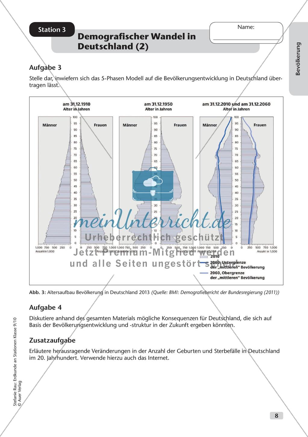 Erdkunde an Stationen: Bevölkerung Preview 10