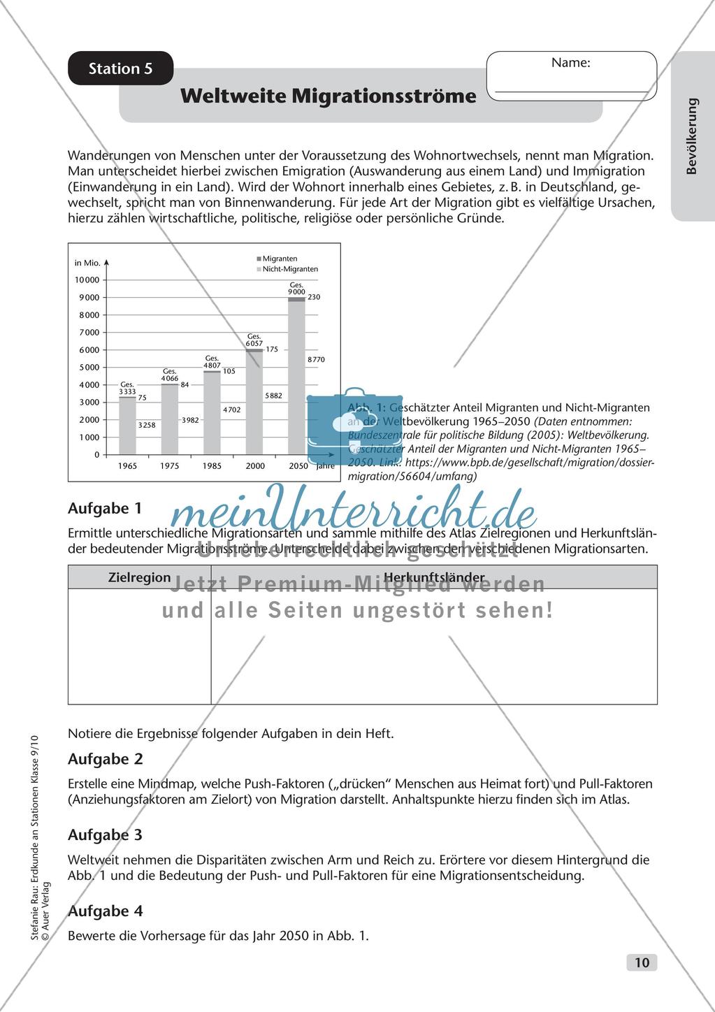Erdkunde an Stationen: Bevölkerung Preview 12