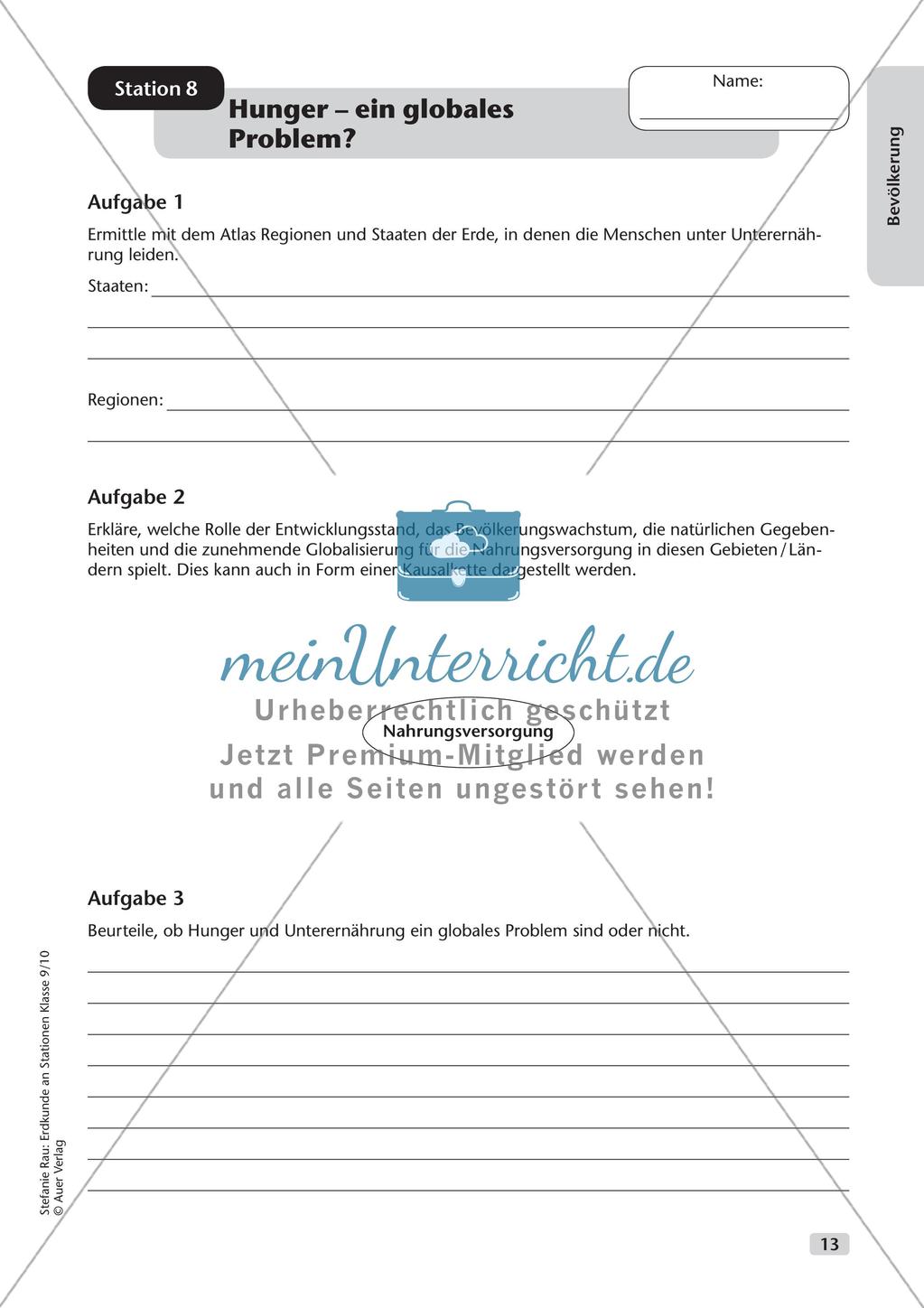 Erdkunde an Stationen: Bevölkerung Preview 15