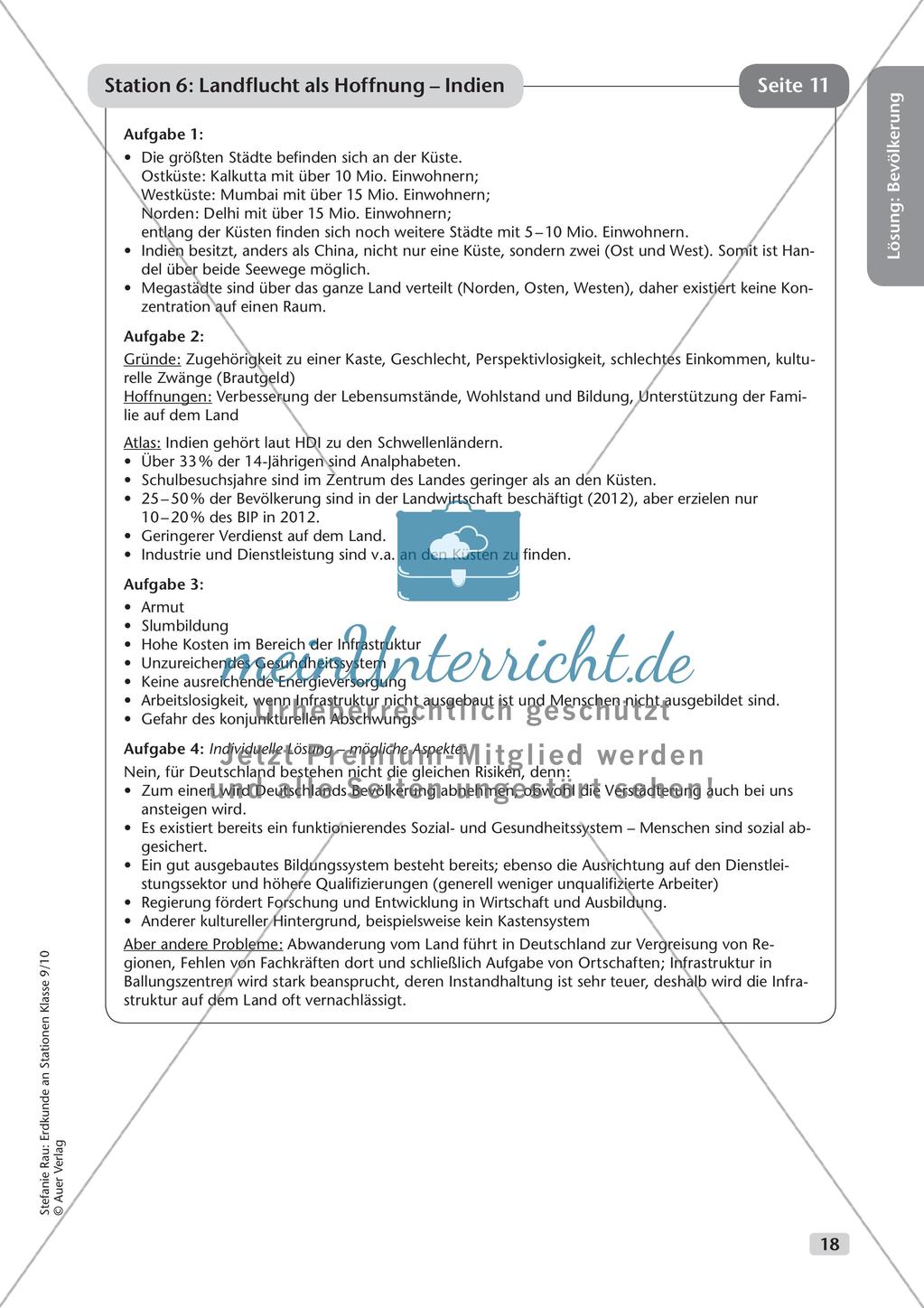 Erdkunde an Stationen: Bevölkerung Preview 20