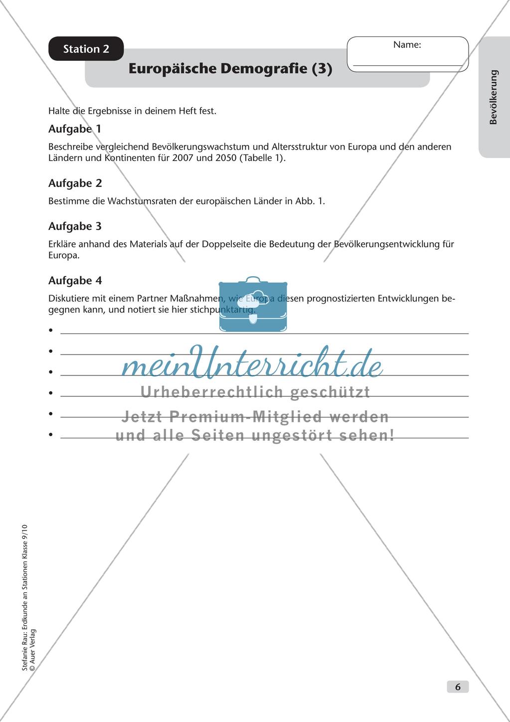 Erdkunde an Stationen: Bevölkerung Preview 8