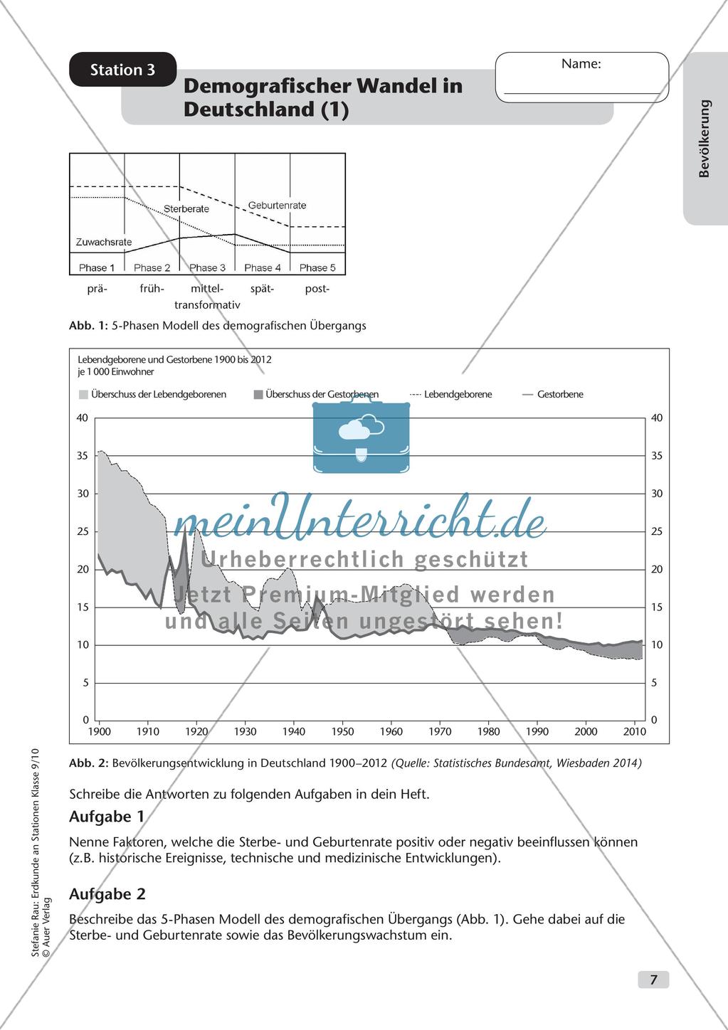 Erdkunde an Stationen: Bevölkerung Preview 9