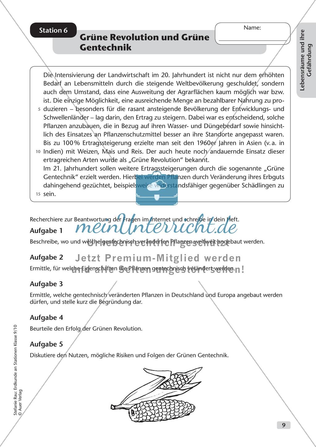 Erdkunde an Stationen: Lebensräume und ihre Gefährdung Preview 11