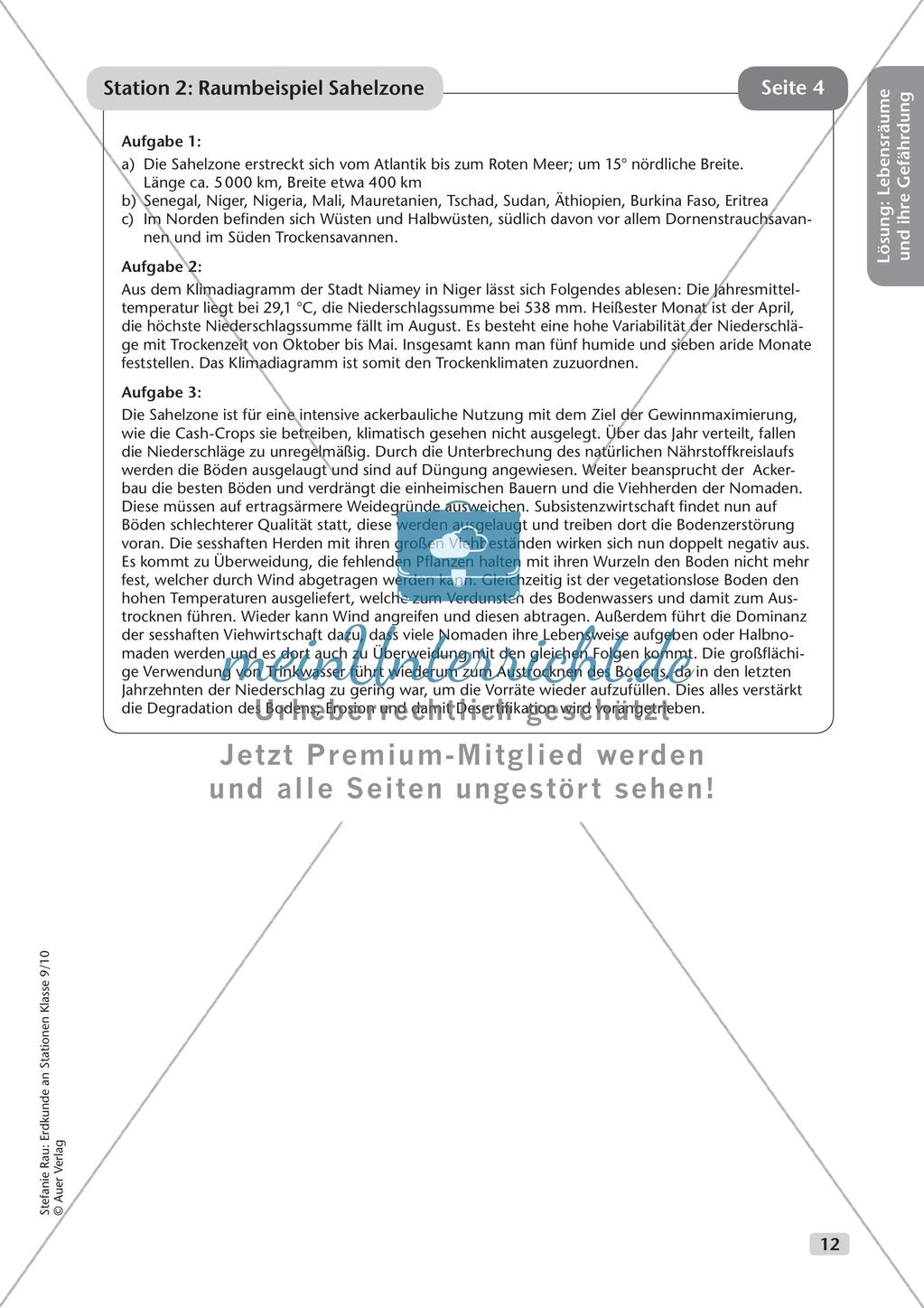 Erdkunde an Stationen: Lebensräume und ihre Gefährdung Preview 14