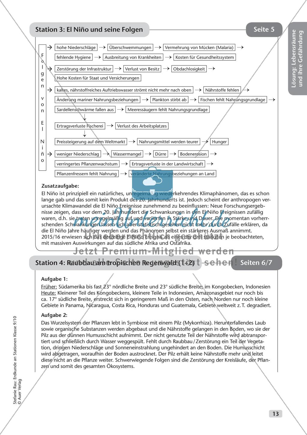 Erdkunde an Stationen: Lebensräume und ihre Gefährdung Preview 15