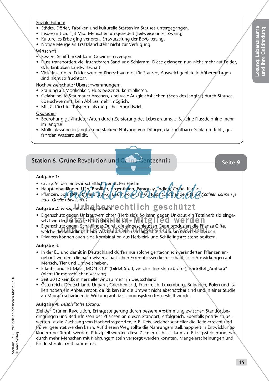 Erdkunde an Stationen: Lebensräume und ihre Gefährdung Preview 17