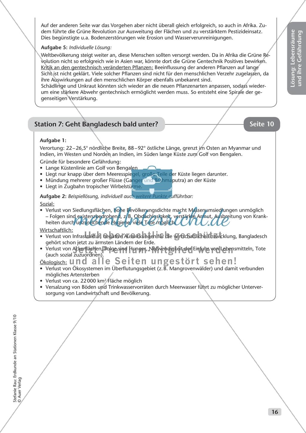 Erdkunde an Stationen: Lebensräume und ihre Gefährdung Preview 18