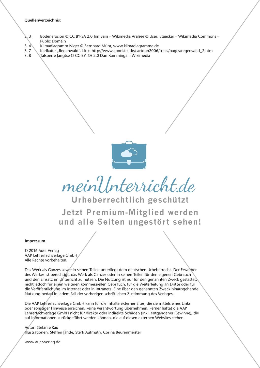 Erdkunde an Stationen: Lebensräume und ihre Gefährdung Preview 19