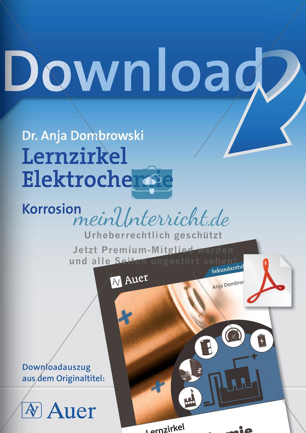 Lernzirkel Elektrochemie: Korrosion Preview 1
