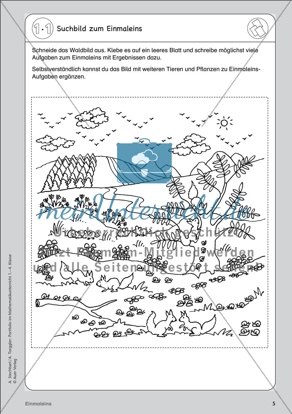 Portfolio im Mathematikunterricht - Einmaleins Preview 7
