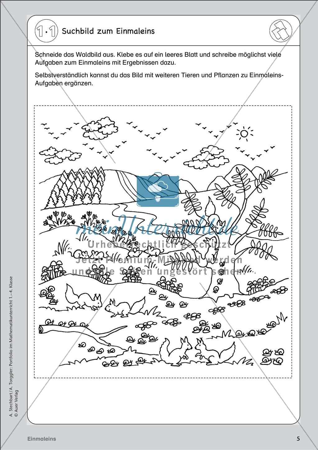 Portfolio im Mathematikunterricht - Einmaleins Preview 7