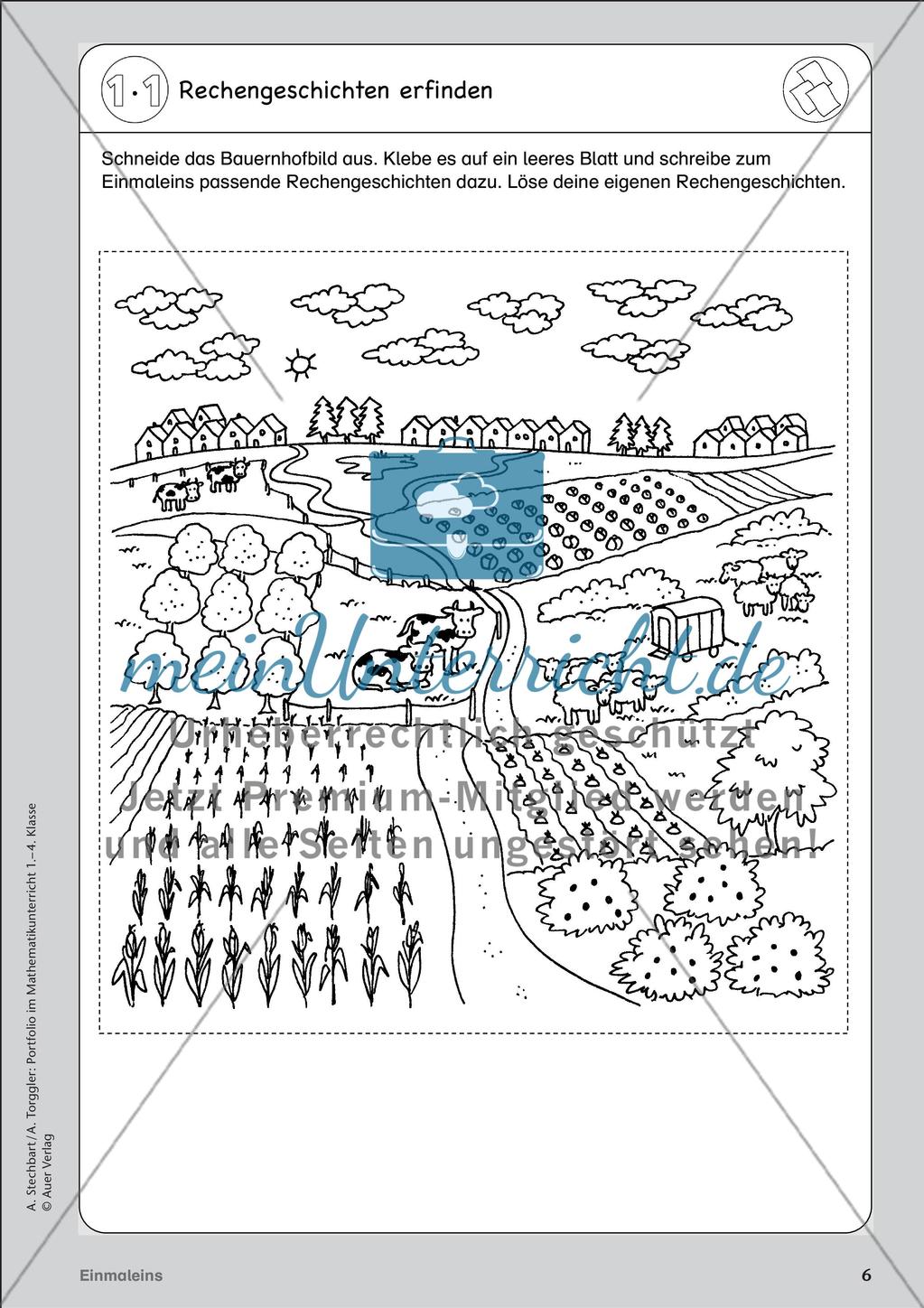 Portfolio im Mathematikunterricht - Einmaleins Preview 8