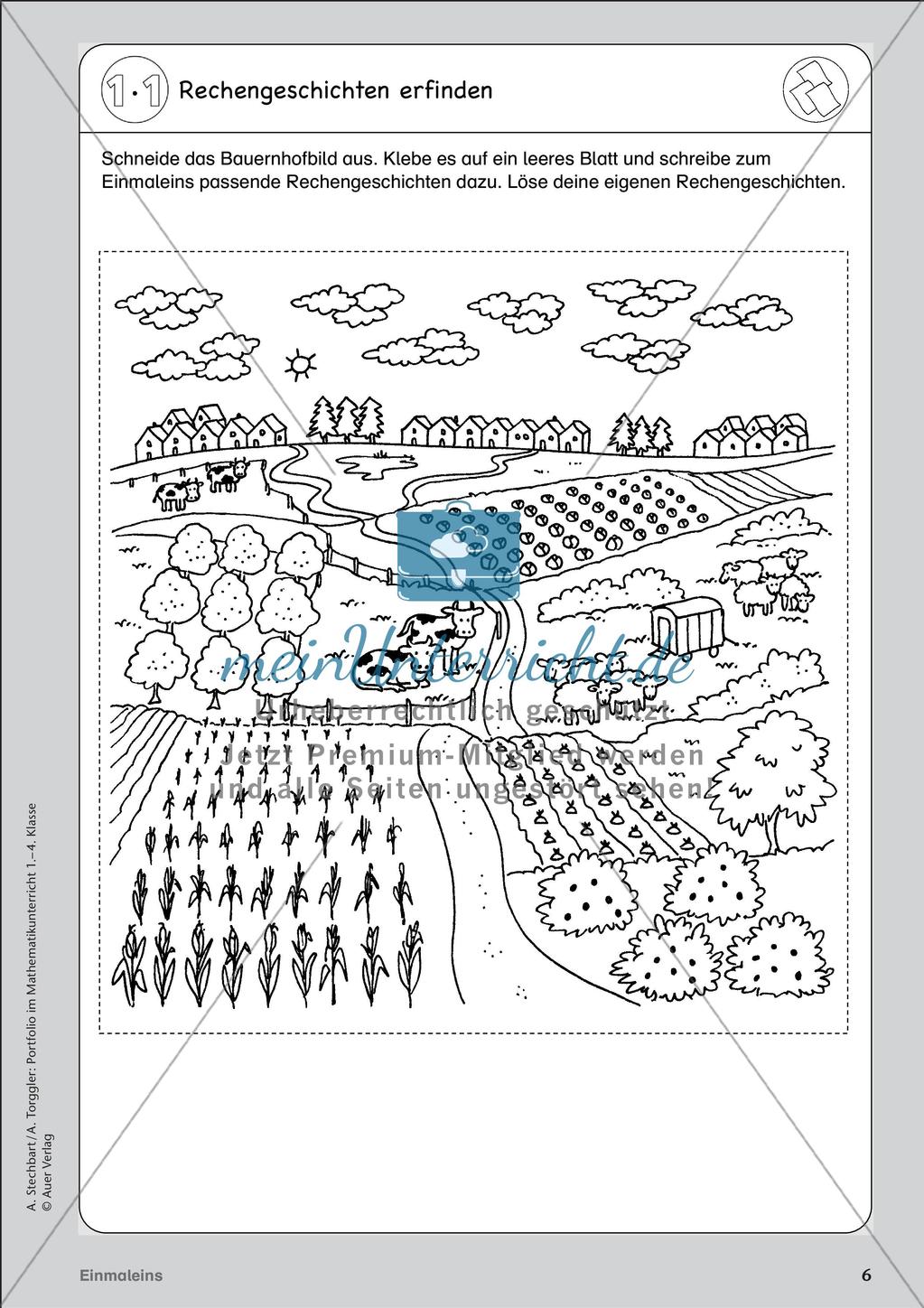 Portfolio im Mathematikunterricht - Einmaleins Preview 8
