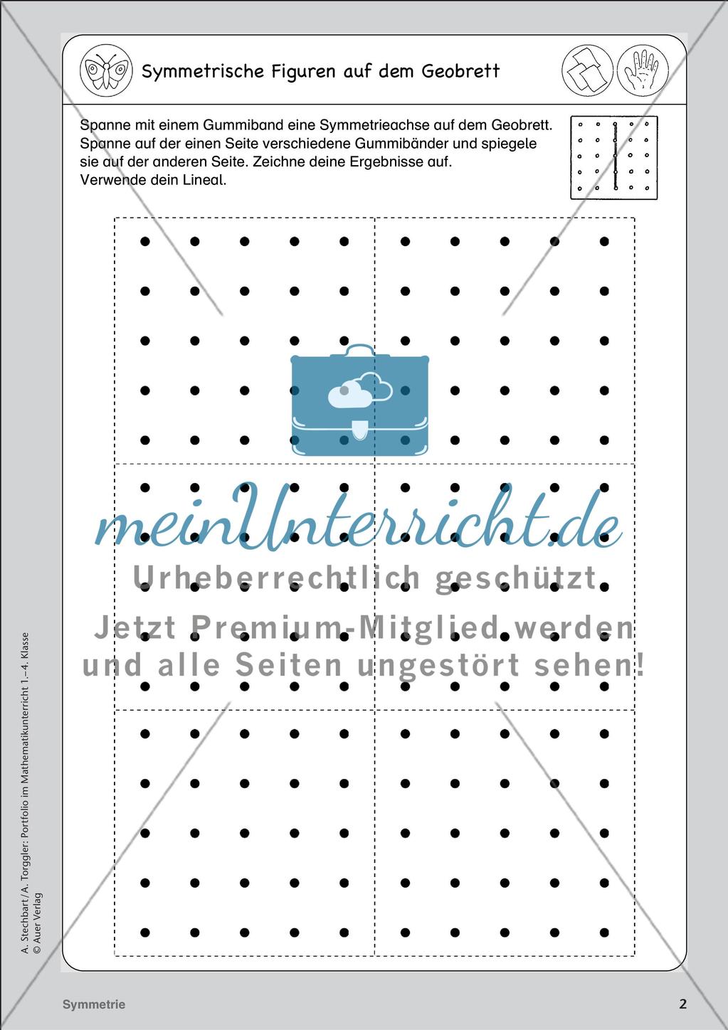 Portfolio im Mathematikunterricht - Symmetrie Preview 4